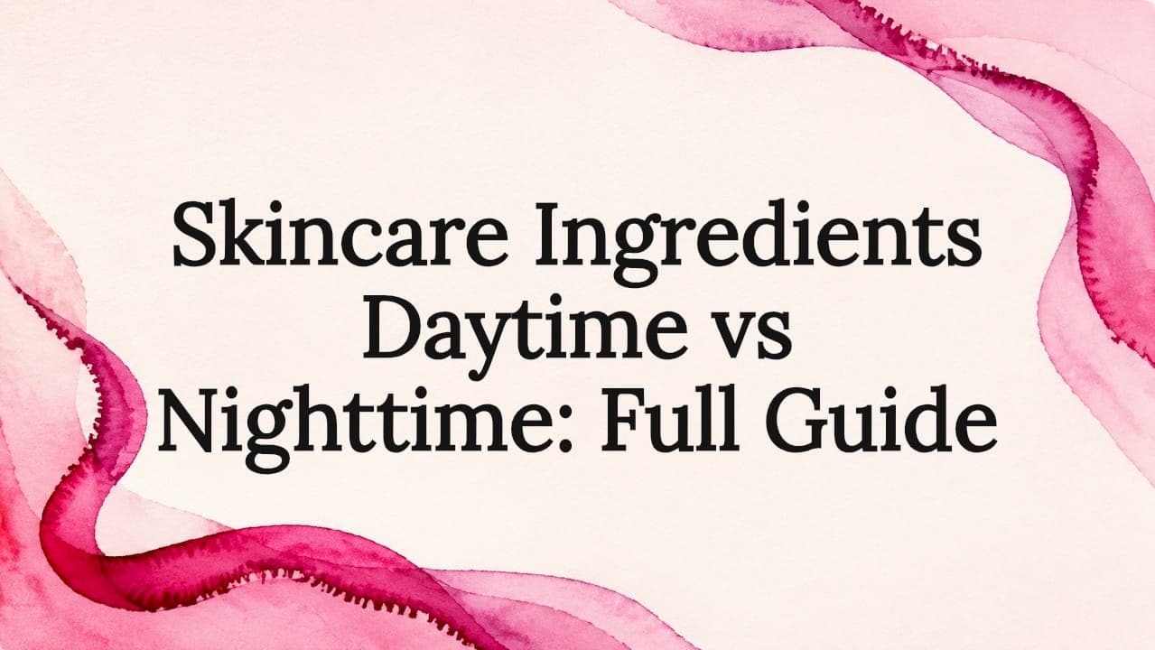 Skincare Ingredients Daytime vs Nighttime: Full Guide