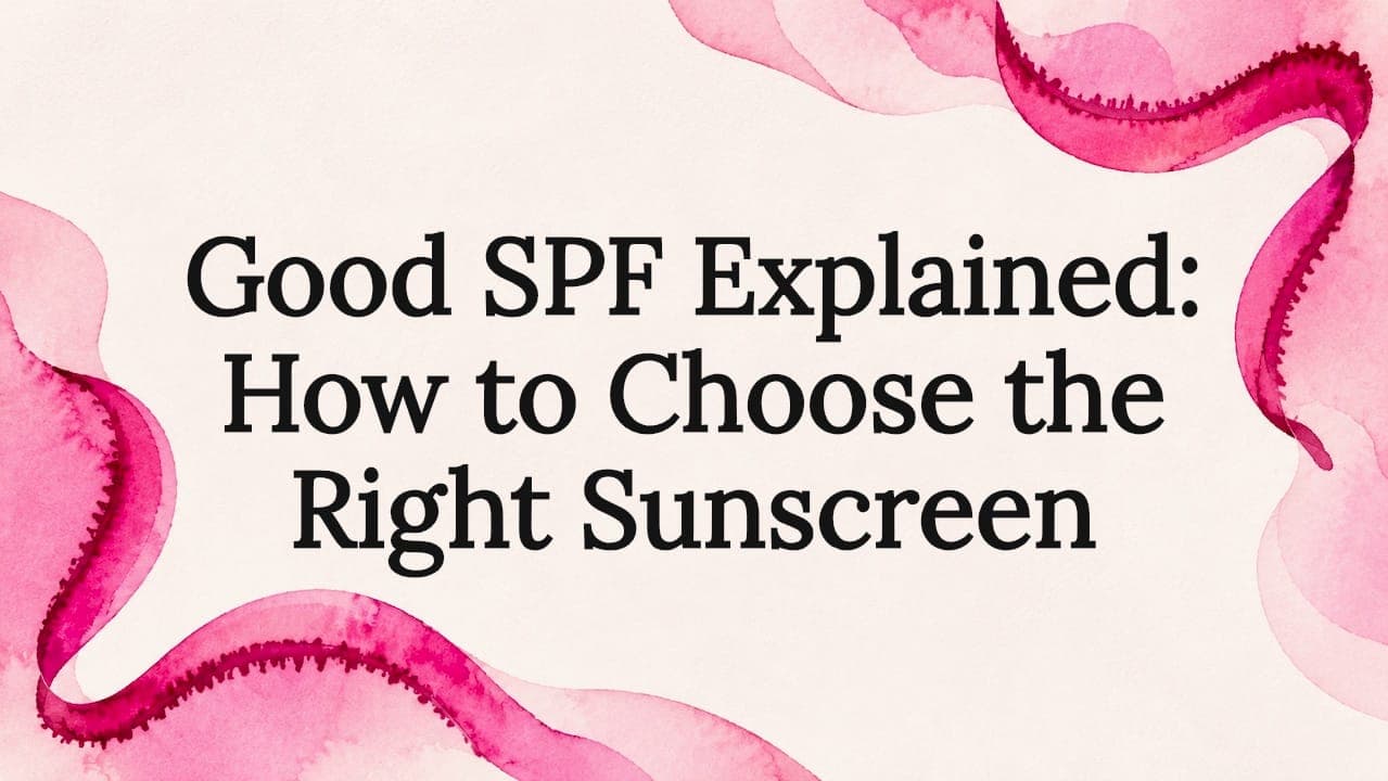 Good SPF Explained: How to Choose the Right Sunscreen