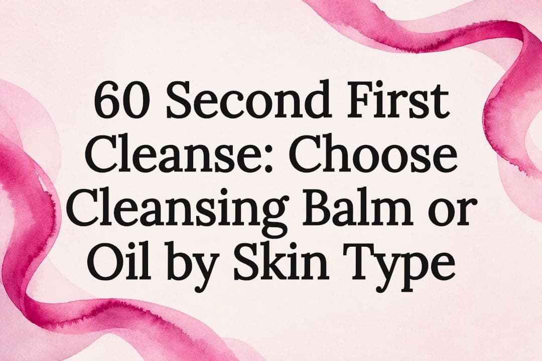 60 Second First Cleanse: Choose Cleansing Balm or Oil by Skin Type