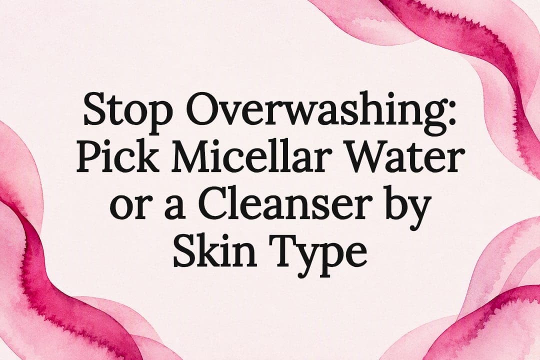Stop Overwashing: Pick Micellar Water or a Cleanser by Skin Type