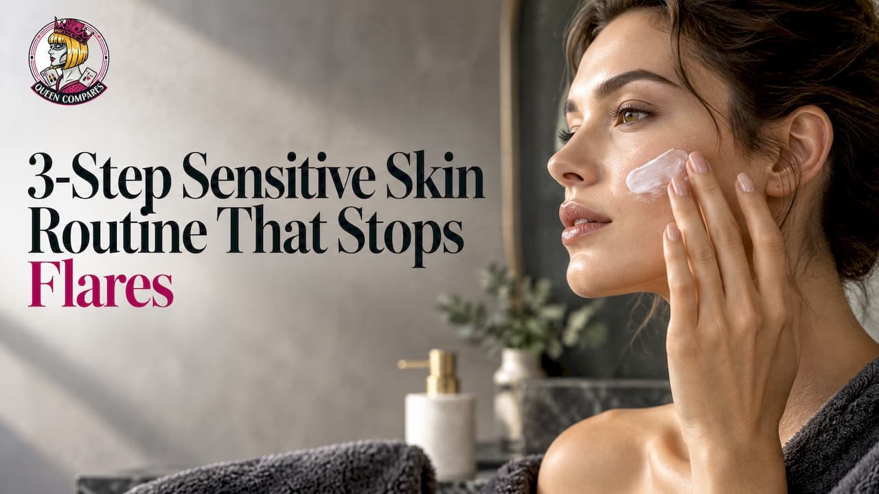 3-Step Sensitive Skin Routine That Stops Flares with Queen Compares