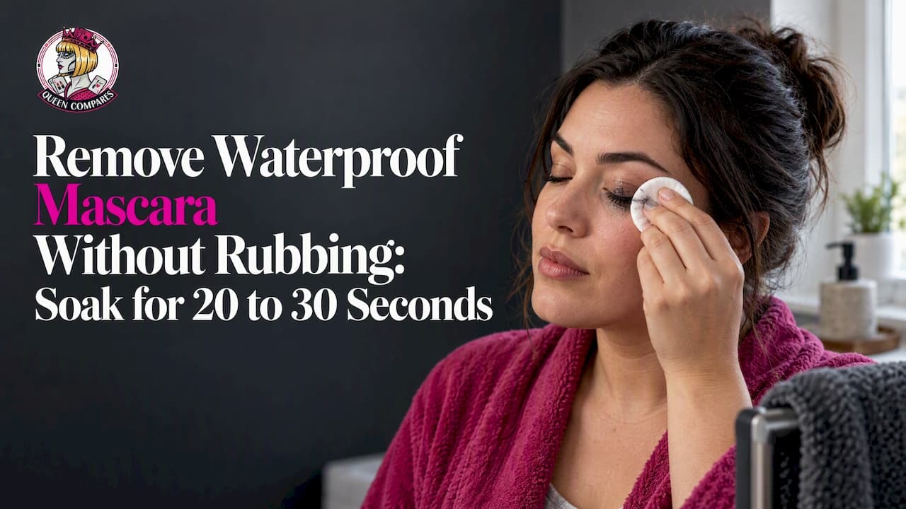 Remove Waterproof Mascara Without Rubbing: Soak for 20 to 30 Seconds